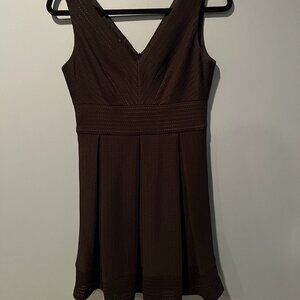 Maggy London Size 4 Black and Tan Dress